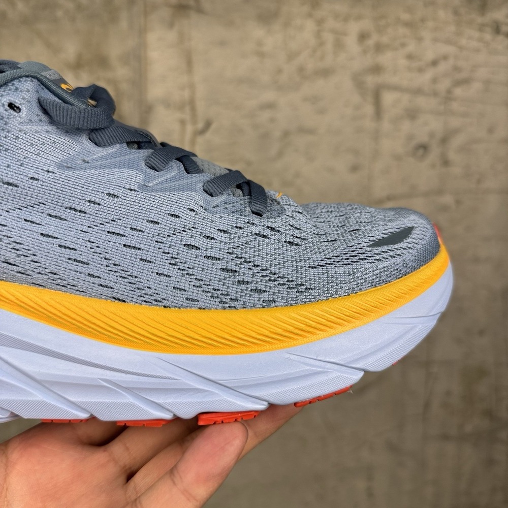 Size 7D - Hoka One One HOKA Clifton 8 Wide Goblin Blue Mountain Spring - Picture 3 of 16